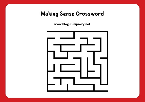Making Sense Crossword